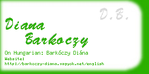 diana barkoczy business card